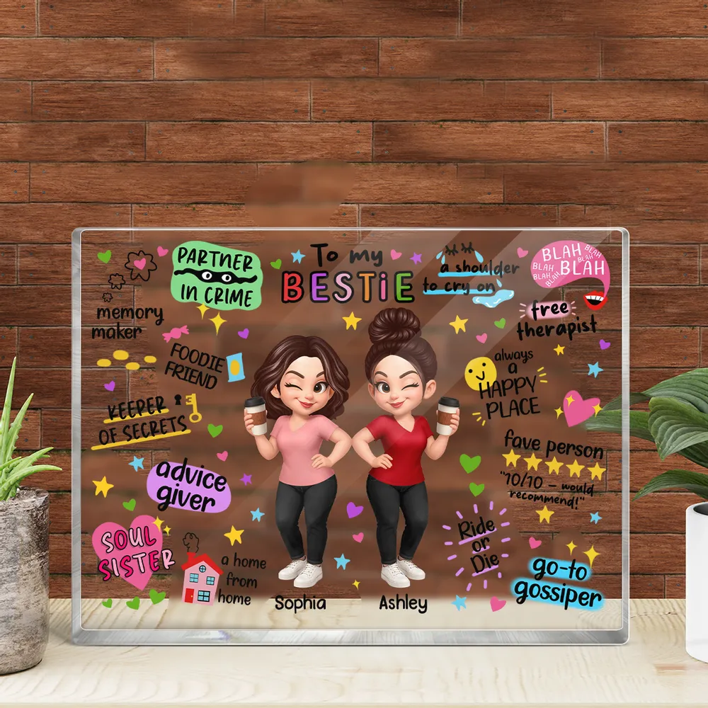 To My Bestie – Personalized Mirror for Sisters with Fun Quotes - Image 6