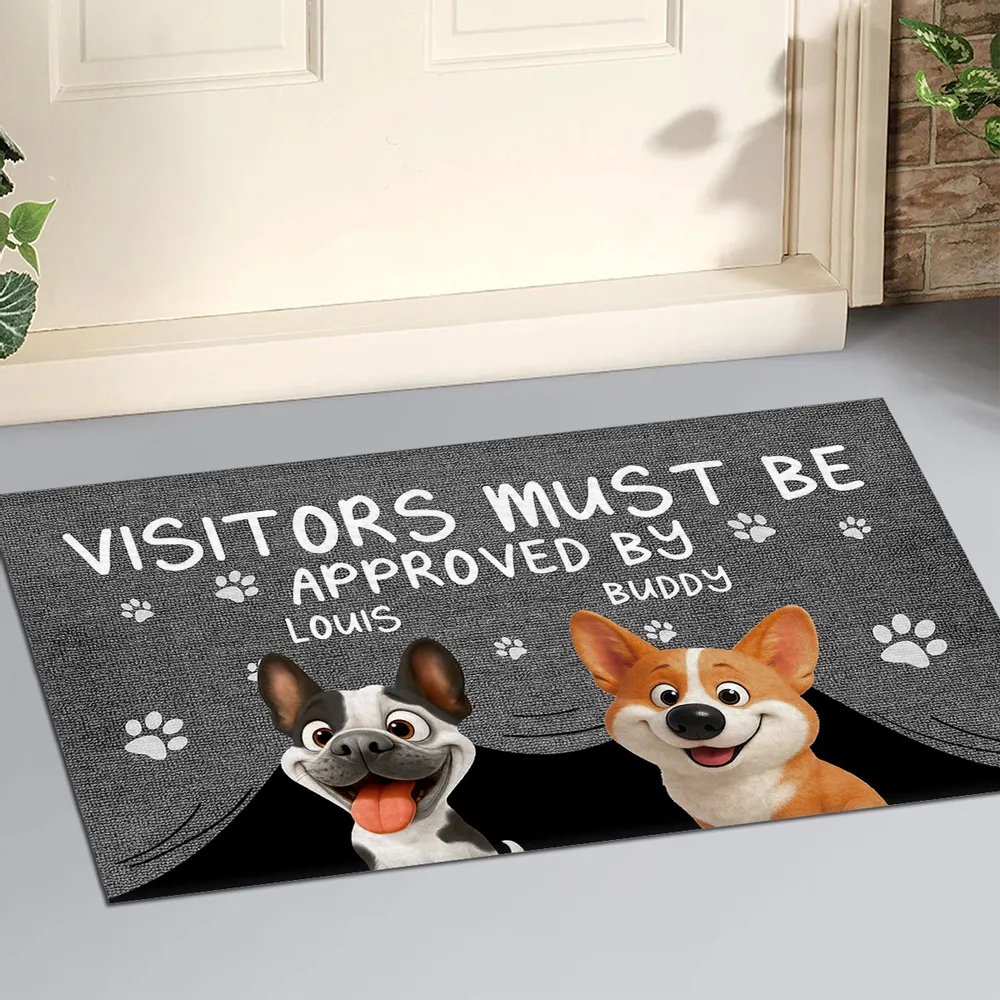 Personalized Doormat Non-Slip Durable Funny Dog Print Perfect for Gifting and Daily Use - Image 2