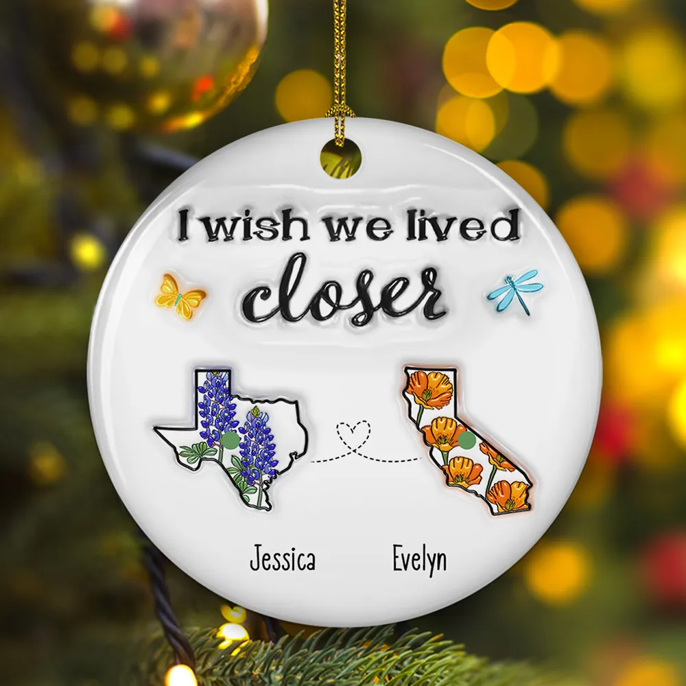 State Map Ceramic Ornament Friendship Sisters Gift High Clarity Beautiful and Textured - Image 6