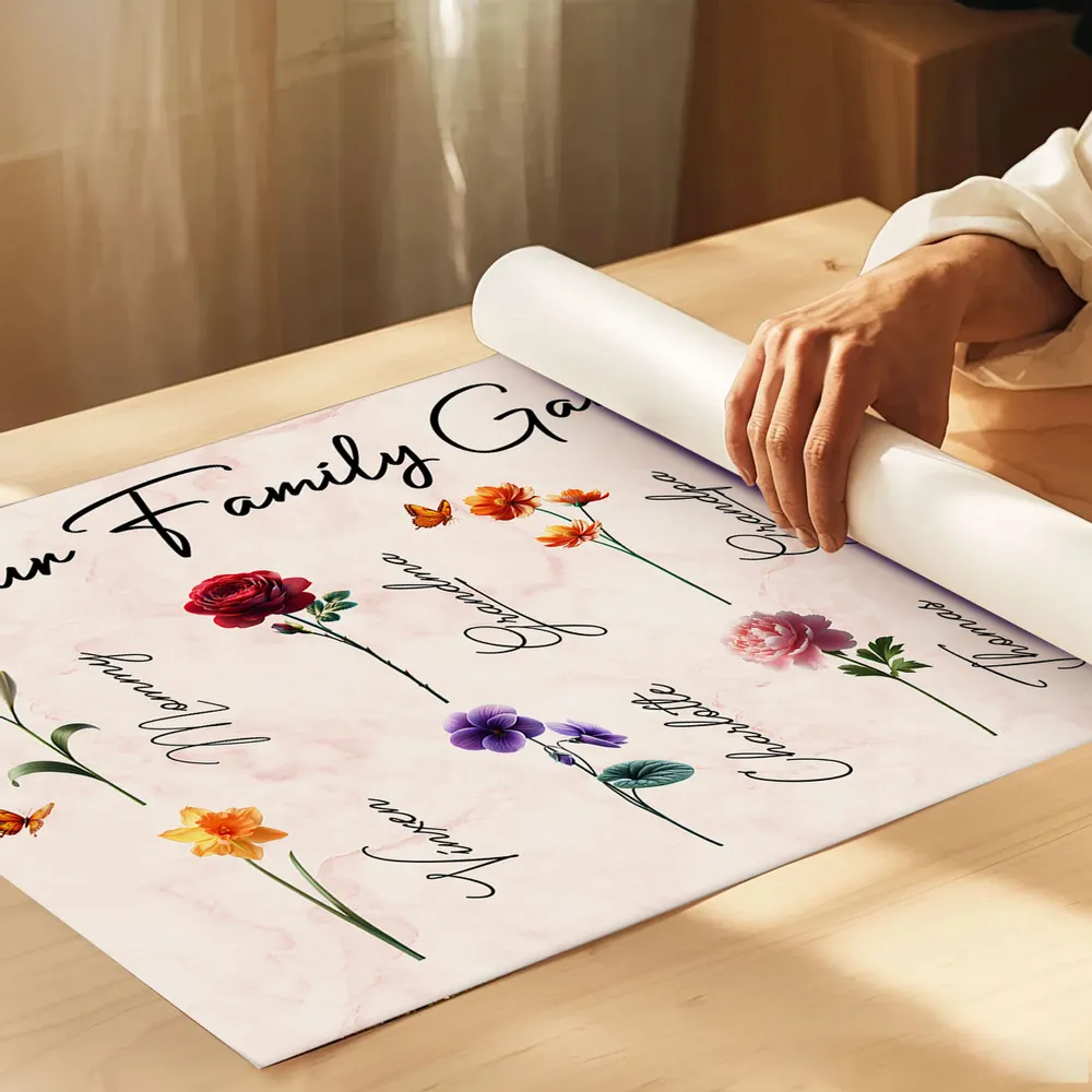 Our Family Garden Poster – Personalized Floral Family Wall Art, Cozy Home Décor, a Heartwarming Gift for Parents or Grandparents - Image 5