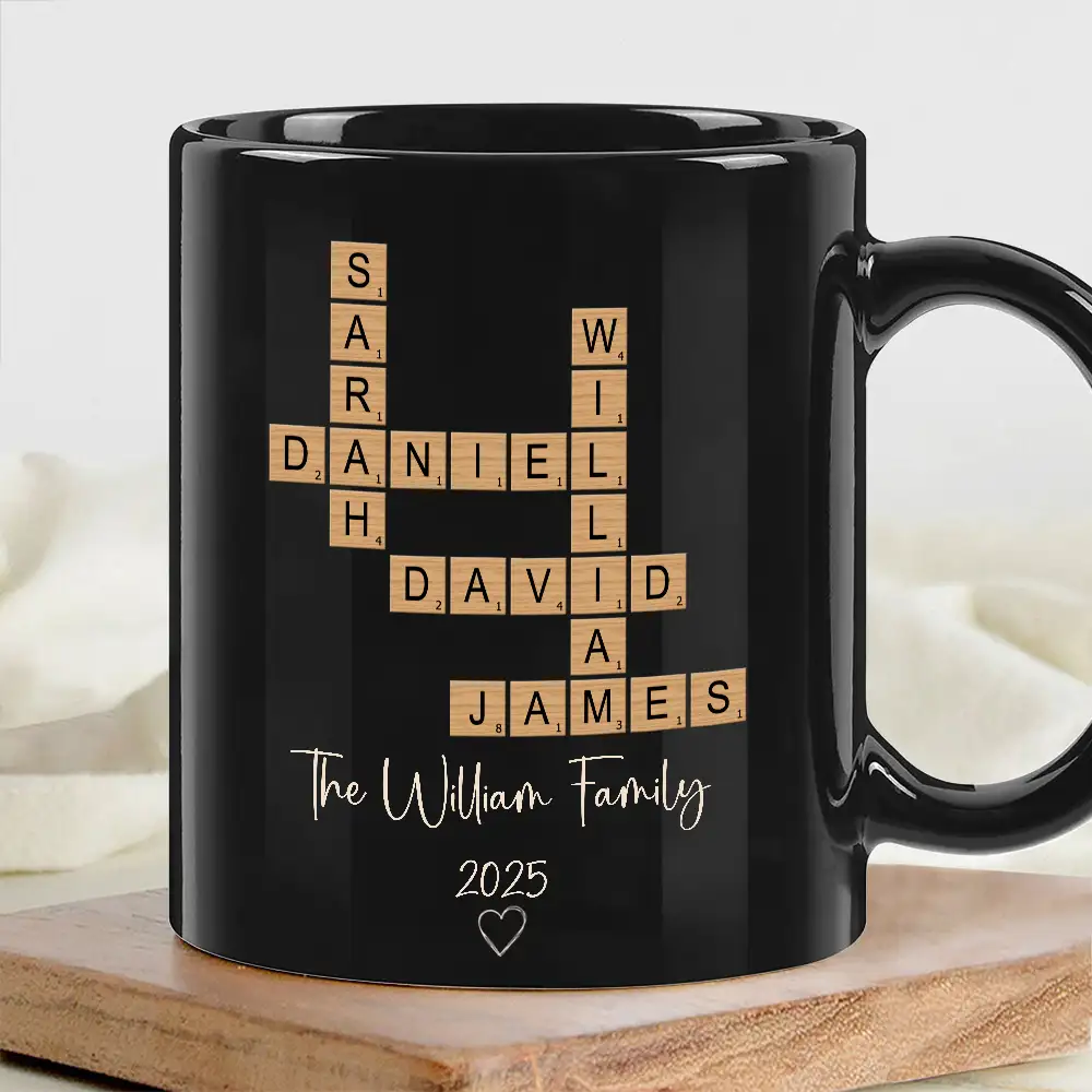 Personalized Crossword Full Color Mug | Unique Home Décor and Thoughtful Gift-Ready Idea