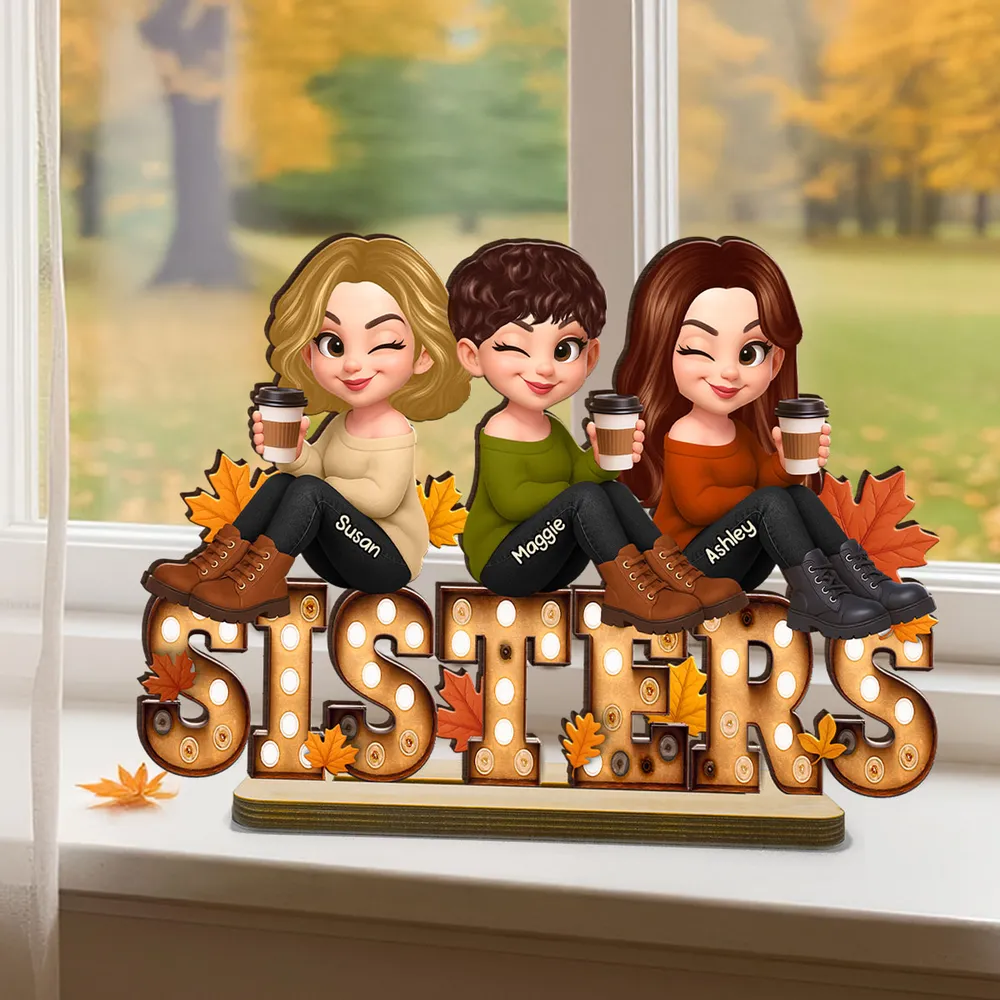 Acrylic Ornament with Coffee Besties Design, Autumn Holiday Tree Décor, Perfect Friendship Gift - Image 11