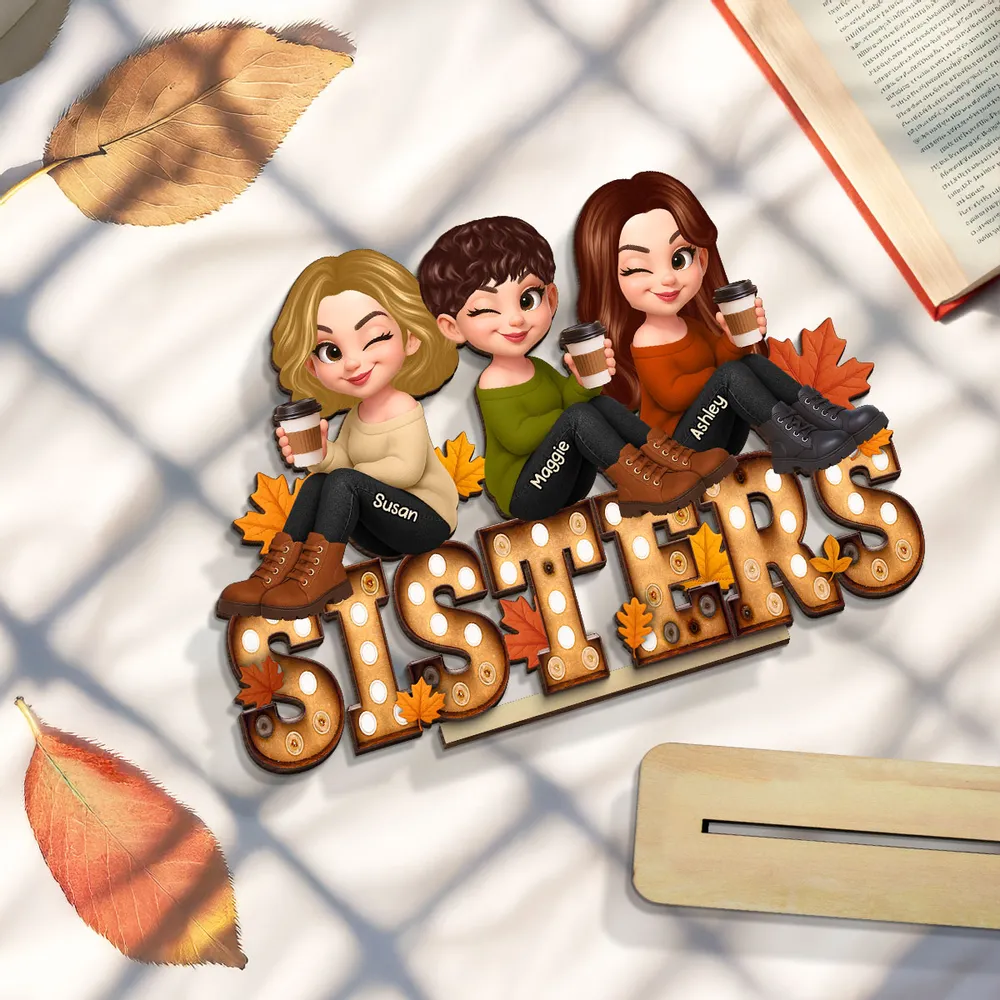 Acrylic Ornament with Coffee Besties Design, Autumn Holiday Tree Décor, Perfect Friendship Gift - Image 13