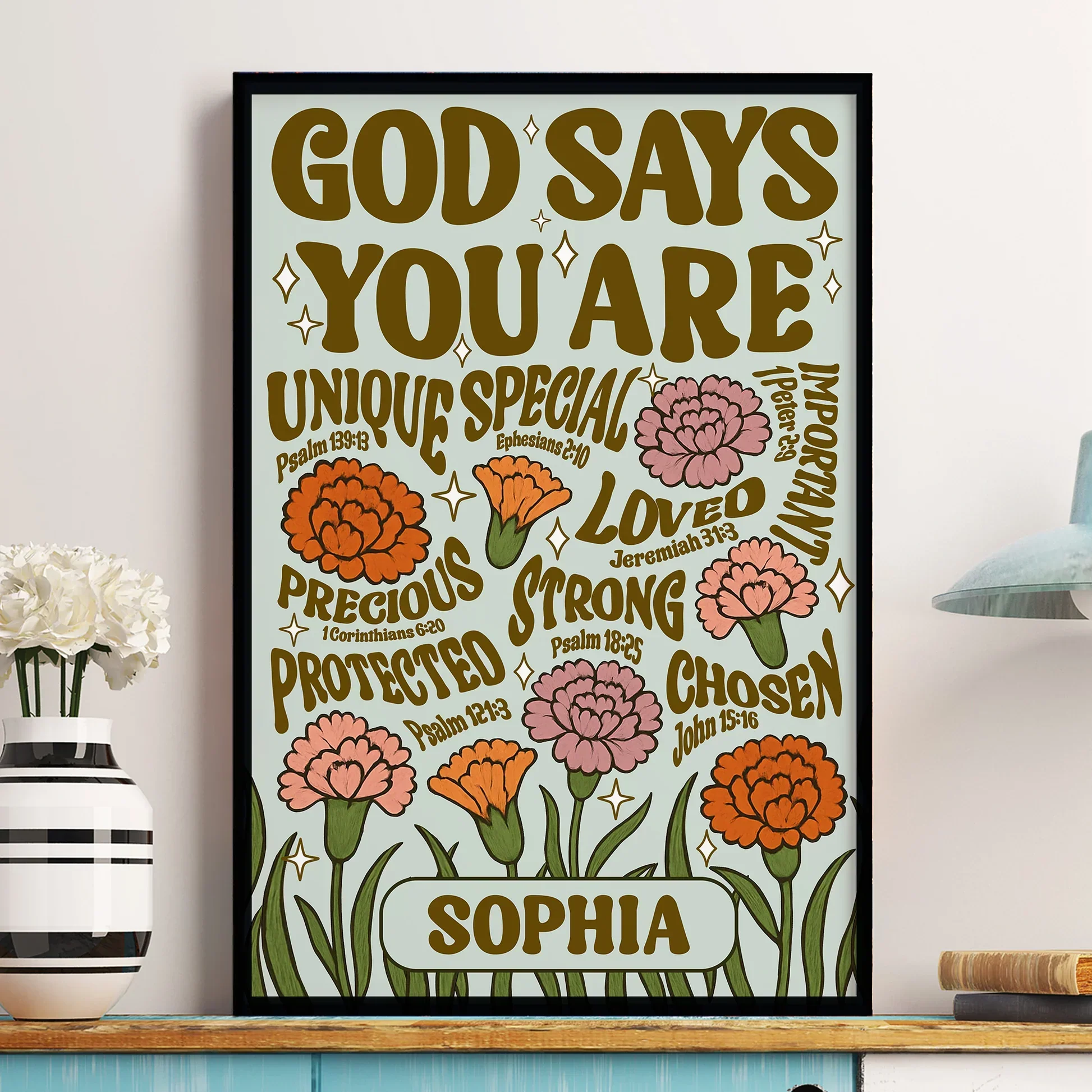 God’s Love Inspirational Poster | Faith & Strength Wall Art | Perfect Gift for Encouragement & Home Décor - Image 3