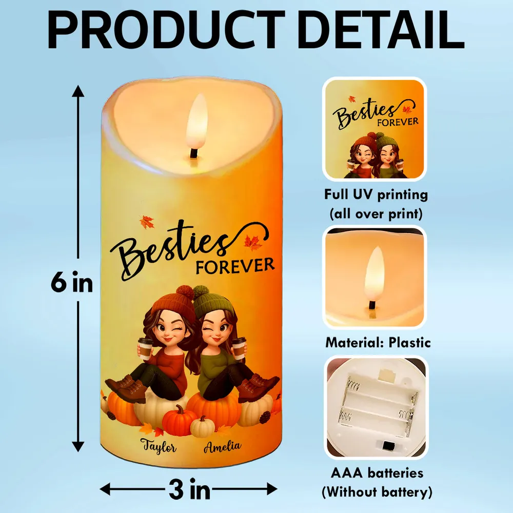 Custom Flameless LED Candle with Personalized Design - Image 5
