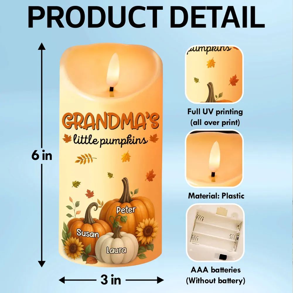 Sunflower Flameless LED Candle – Perfect Gift for Grandma, Bringing Warm Autumn Glow Home - Image 6