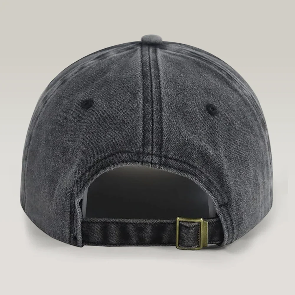 The Dogfather Baseball Cap – washed denim with fun dog dad graphic, casual adjustable fit, perfect gift for dog lovers - Image 6