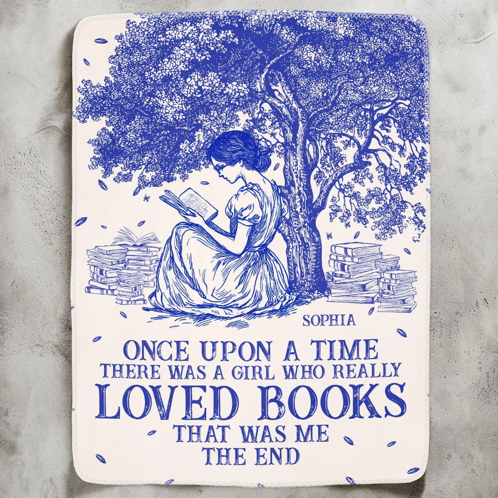 Book Lover Fleece Blanket – Cozy Reading Girl Design, Perfect Gift for Readers and Dreamers - Image 3