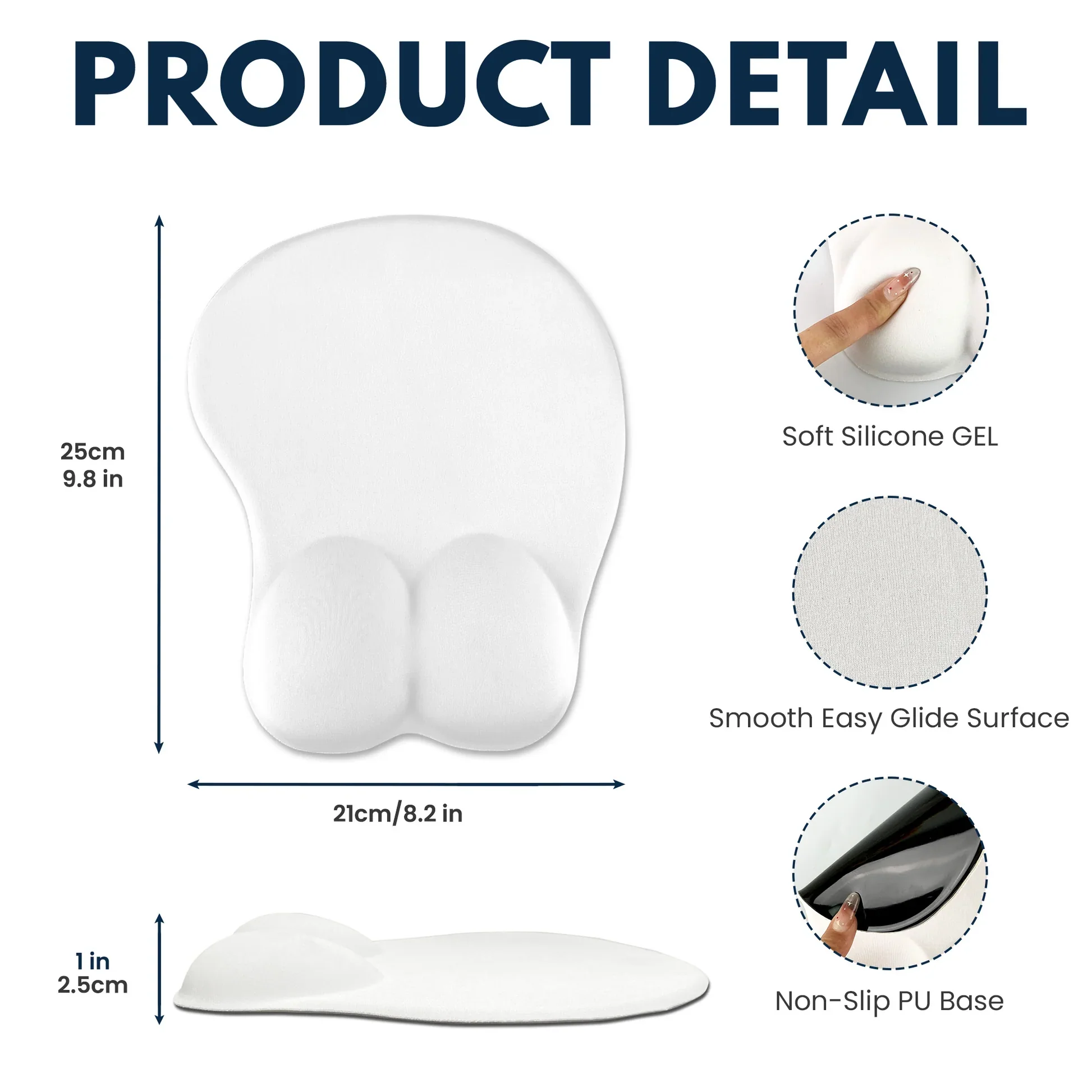 Personalized Lycra 3D Mouse Pad with Custom Face & Chest – Funny Gift for Couples or Friends, Unique Desk Humor - Image 4