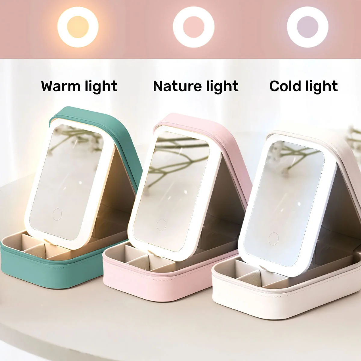 Personalized Leather LED Makeup Case with Crown Quote – Unique Granddaughter Gift from Grandma, Encouraging & Heartwarming Keepsake - Image 6