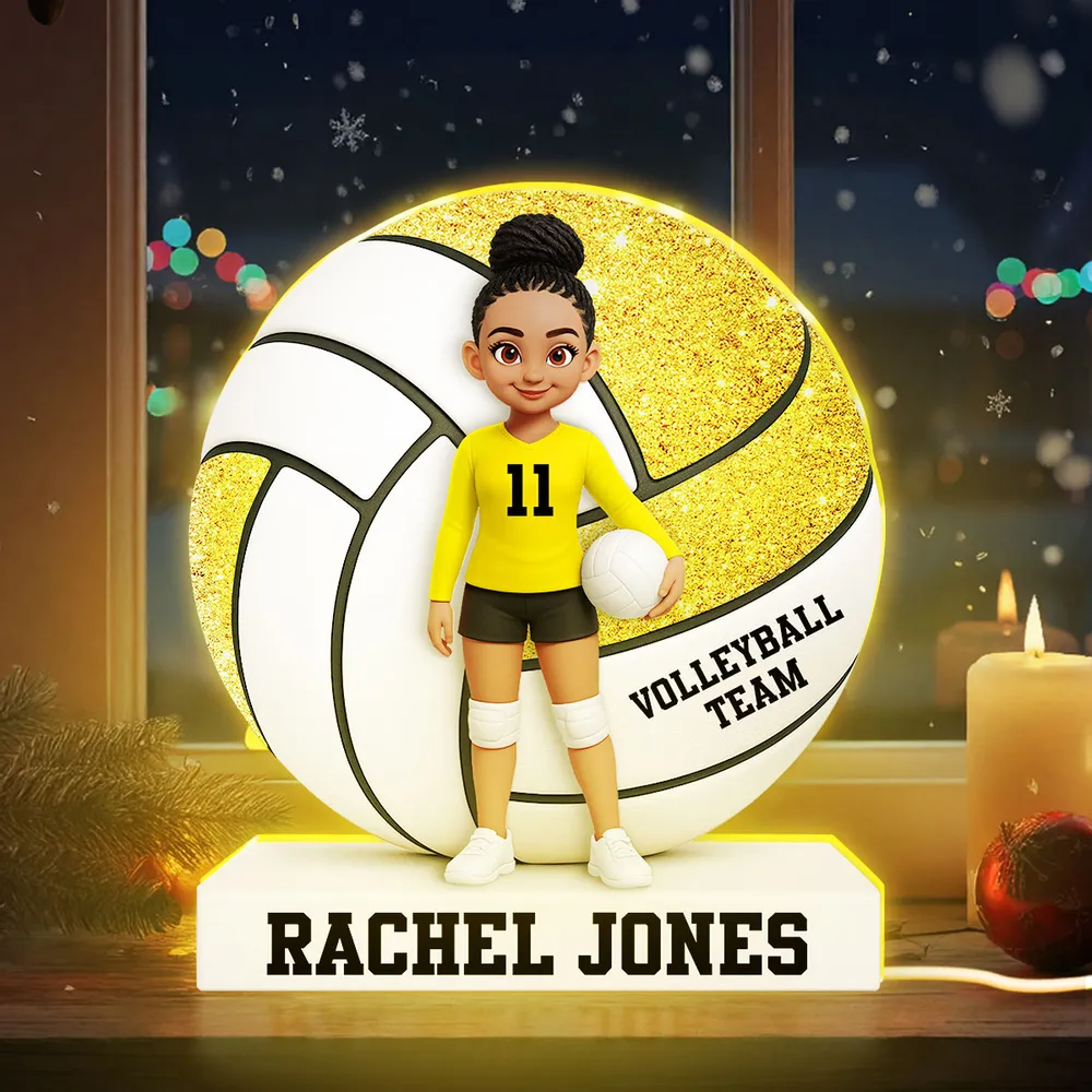 Personalized Volleyball Acrylic Light Box Lamp with Custom Player Design, Soft Warm Glow Bedroom or Bookshelf Décor, Unique Graduation Gift for Athletes - Image 6