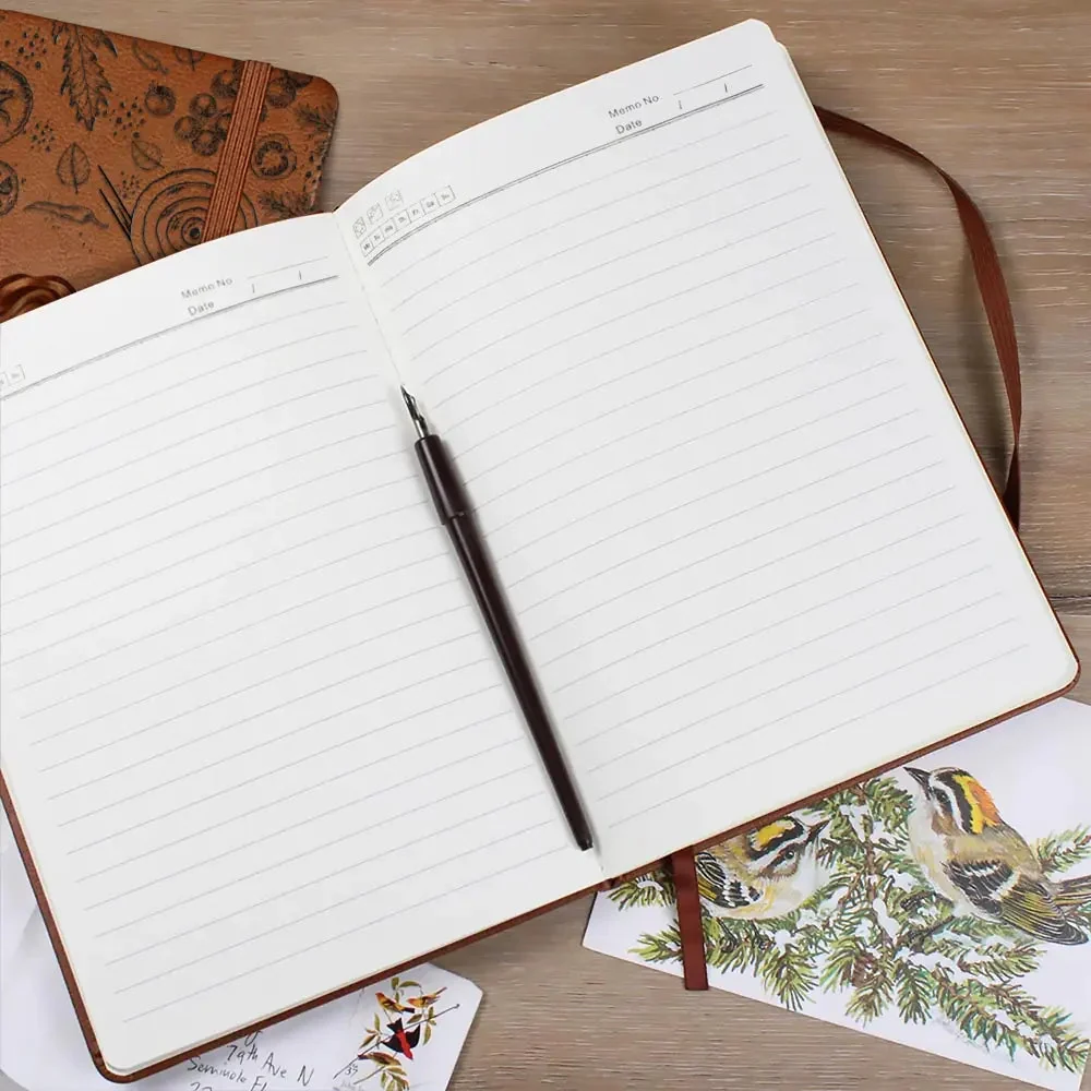 Personalized Leather Recipe Book with Custom Name, Cute Illustrated Cooking Journal Gift for Mom or Home Chef - Image 2
