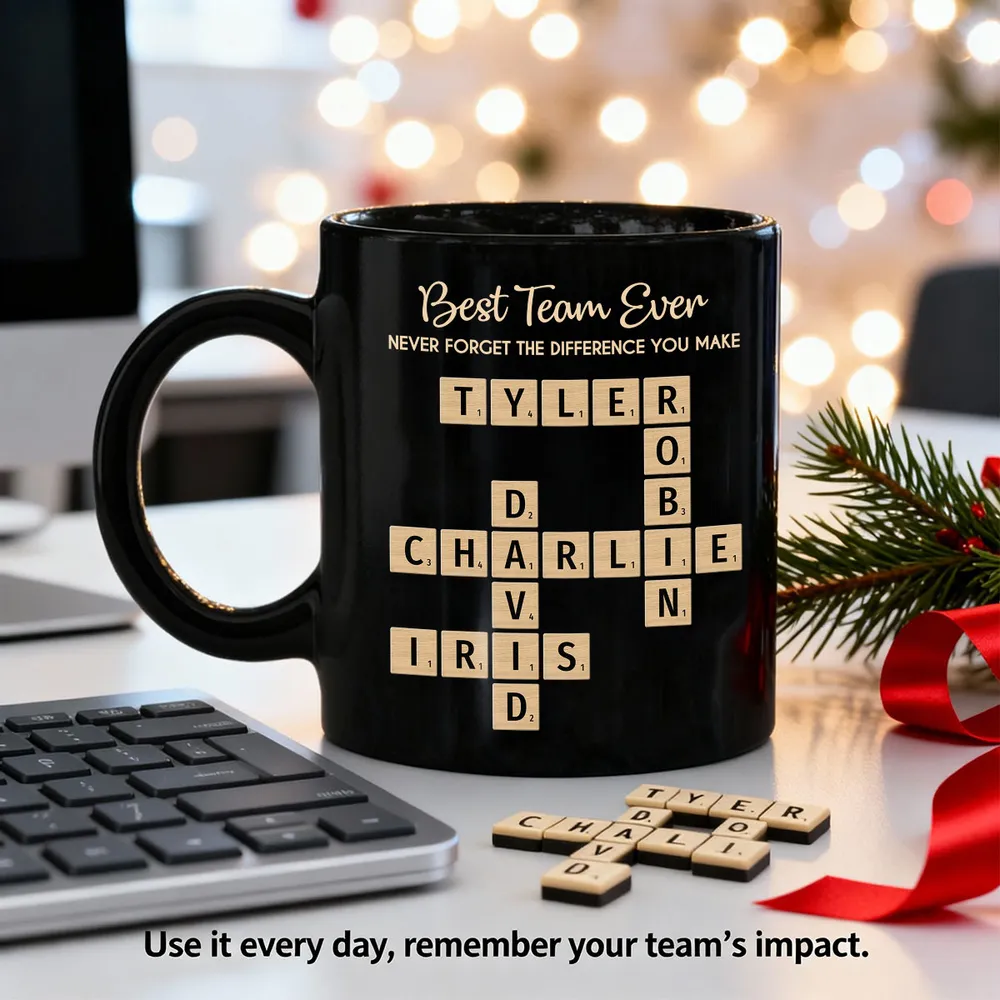 Best Team Ever Personalized Full Color Mug – Custom Team Name Layout for Work Crew – Meaningful Thank You Gift for Bosses and Colleagues - Image 2