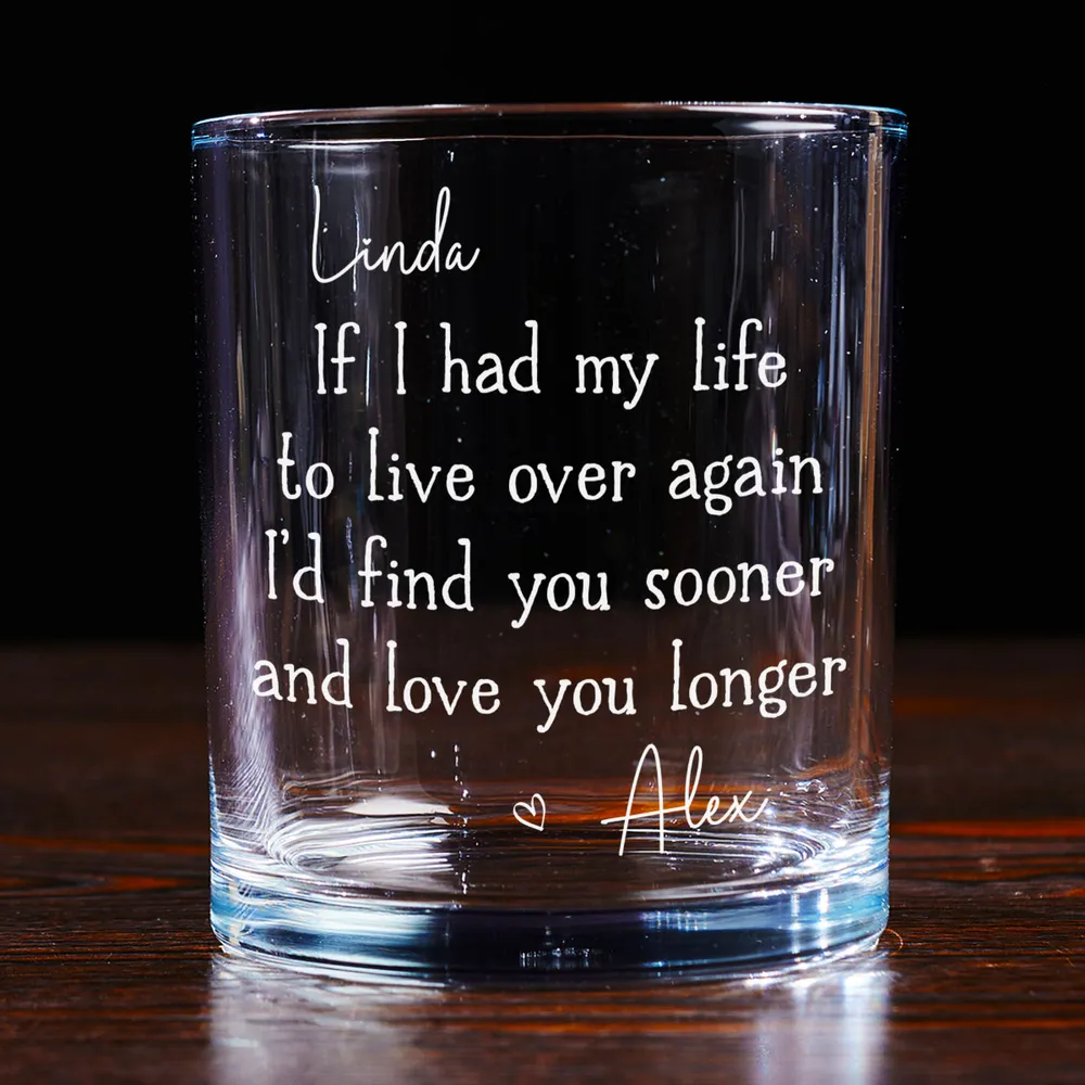 Personalized Whiskey Glass with Romantic Quote, Custom Love Message for Couples, Unique Gift for Whiskey Lovers & Special Occasions - Image 5