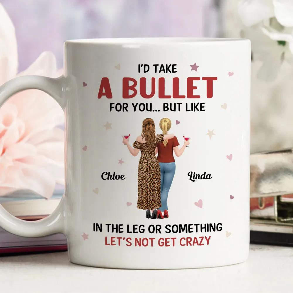 Funny Best Friends Mug – Personalized Friends Back View Ceramic Cup with Sarcastic Friendship Quote - Image 6