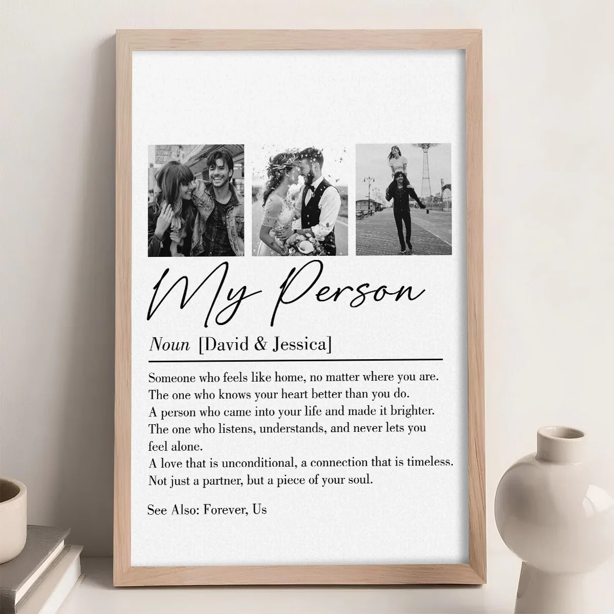 My Person Definition Poster, Personalized Photo Collage Wall Art for Your Favorite Partner, Heartwarming Unique Gift - Image 6