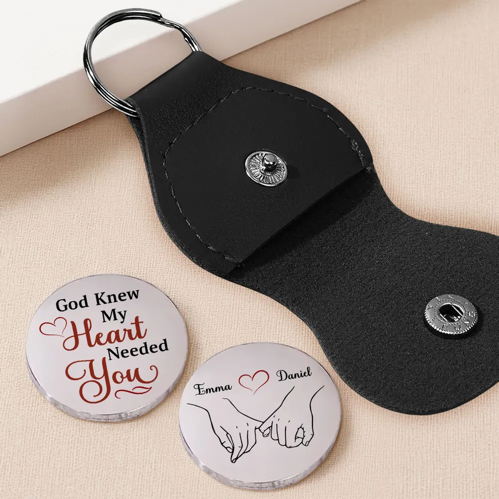 Only God Knew Pocket Hug - Minimal Holding Hands Token Keychain, Sweet Everyday Reminder, Creative Gift - Image 2
