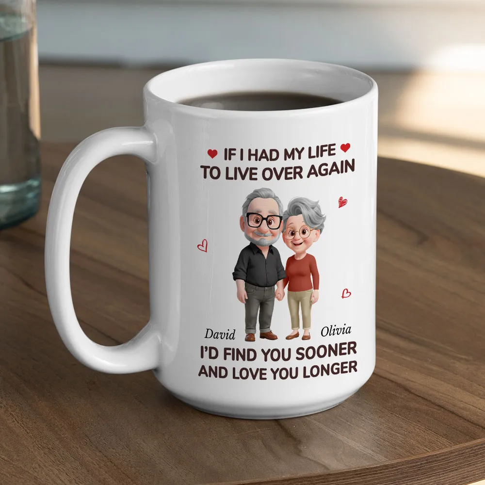 Ceramic Mug Personalized for Couples, If I Had My Life to Live Over Again Quote, Heartwarming Valentine Gift - Image 5
