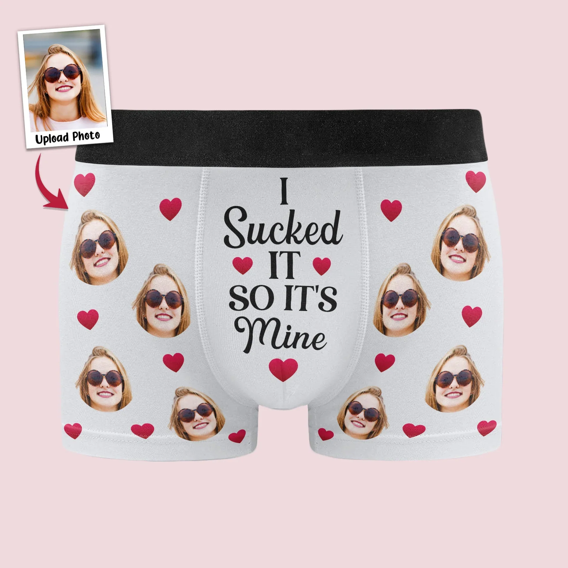 I Sucked It So It's Mine Personalized Men's Boxer Briefs, Romantic Funny Gift For Boyfriend Or Husband - Image 7