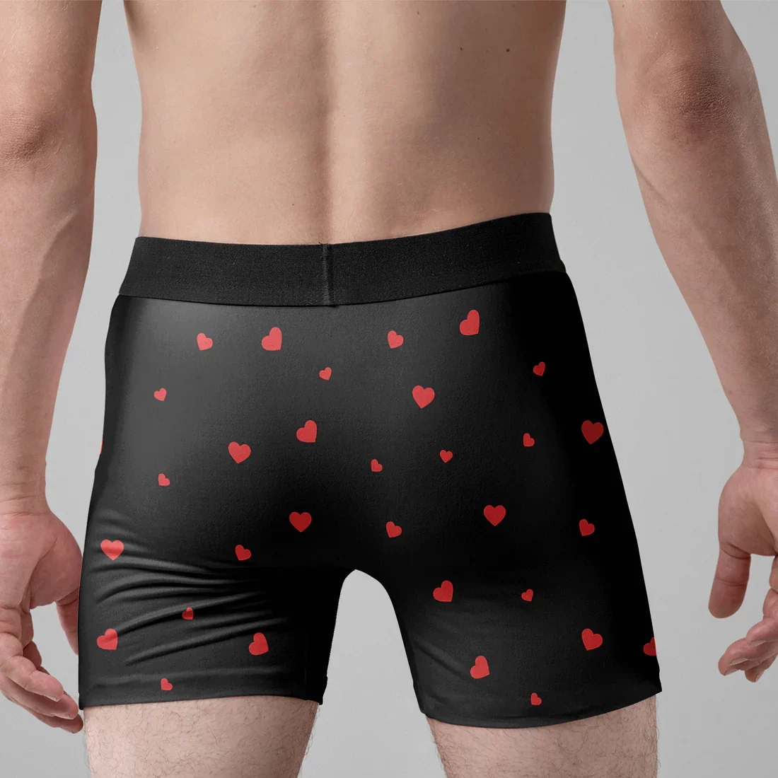 Personalized Men's Boxer Briefs with Cartoon Couple & 'I Licked It So It's Mine' Funny Romantic Gift for Husband - Image 2