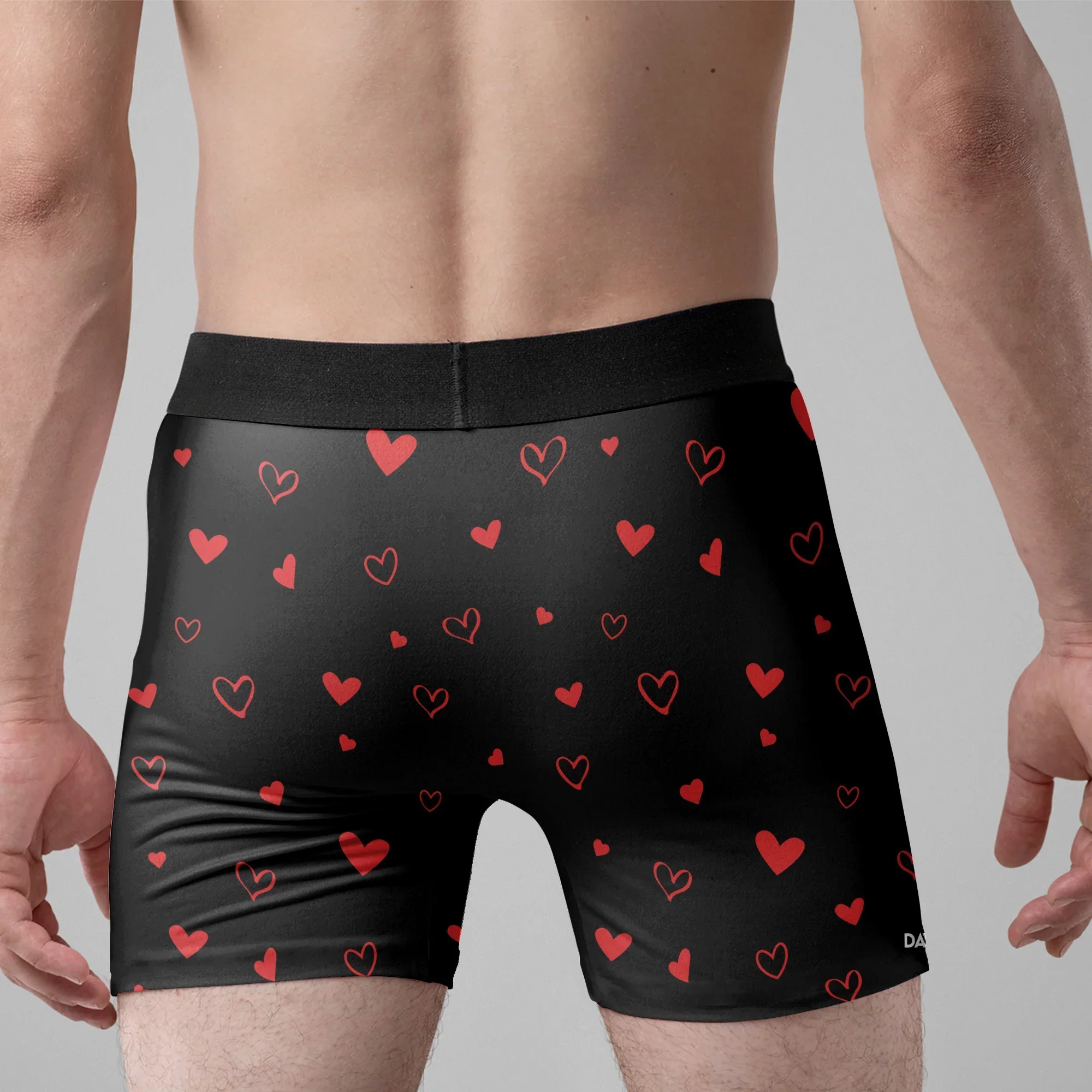 I Promise To Always Be By Your Side Quote Personalized Men's Boxer Briefs - Playful Couple Gift for Date Nights - Image 4
