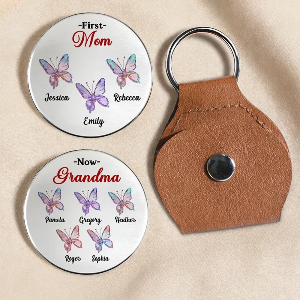 Pocket Hug for Grandma, Personalized Butterfly Keepsake She Can Carry Daily, Sweet Sentimental Gift From Family