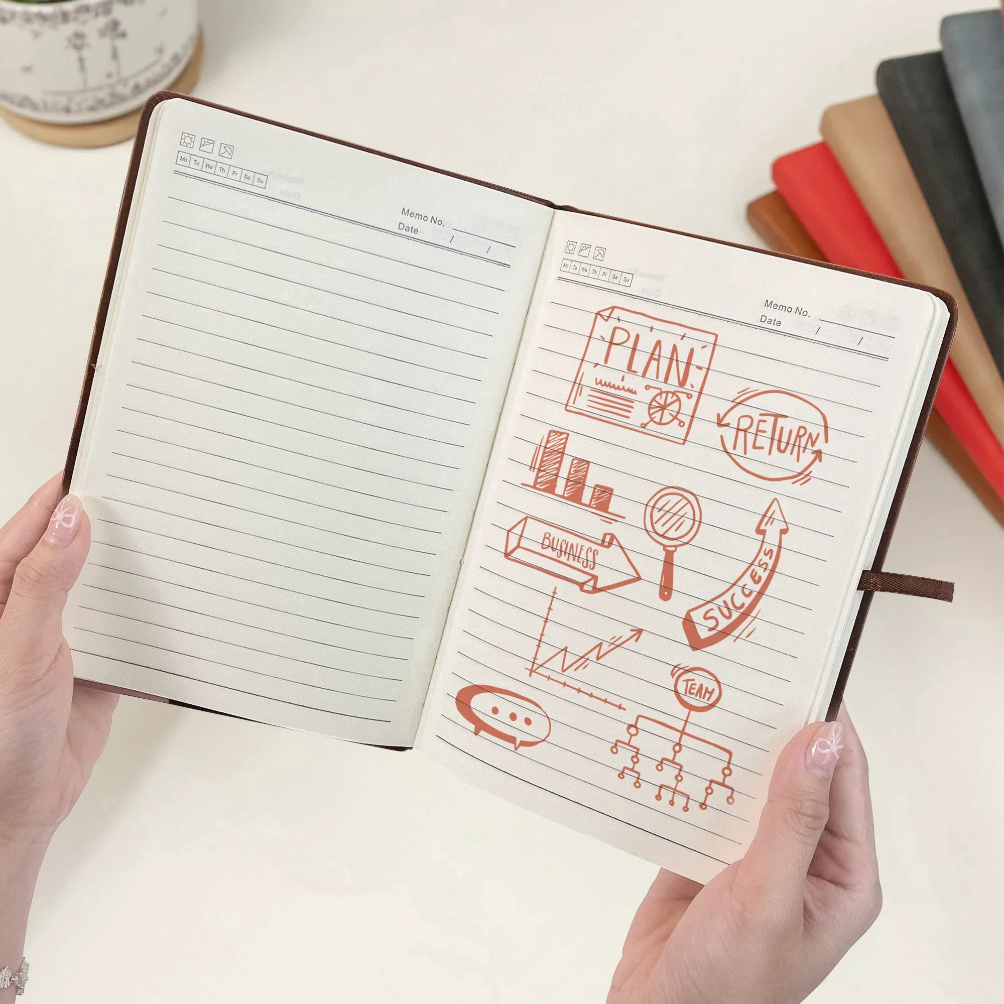 To My Daughter Graduation Leather Journal, Personalized Congrats Message with Heart Accents, Meaningful Unique Gift for Her - Image 5