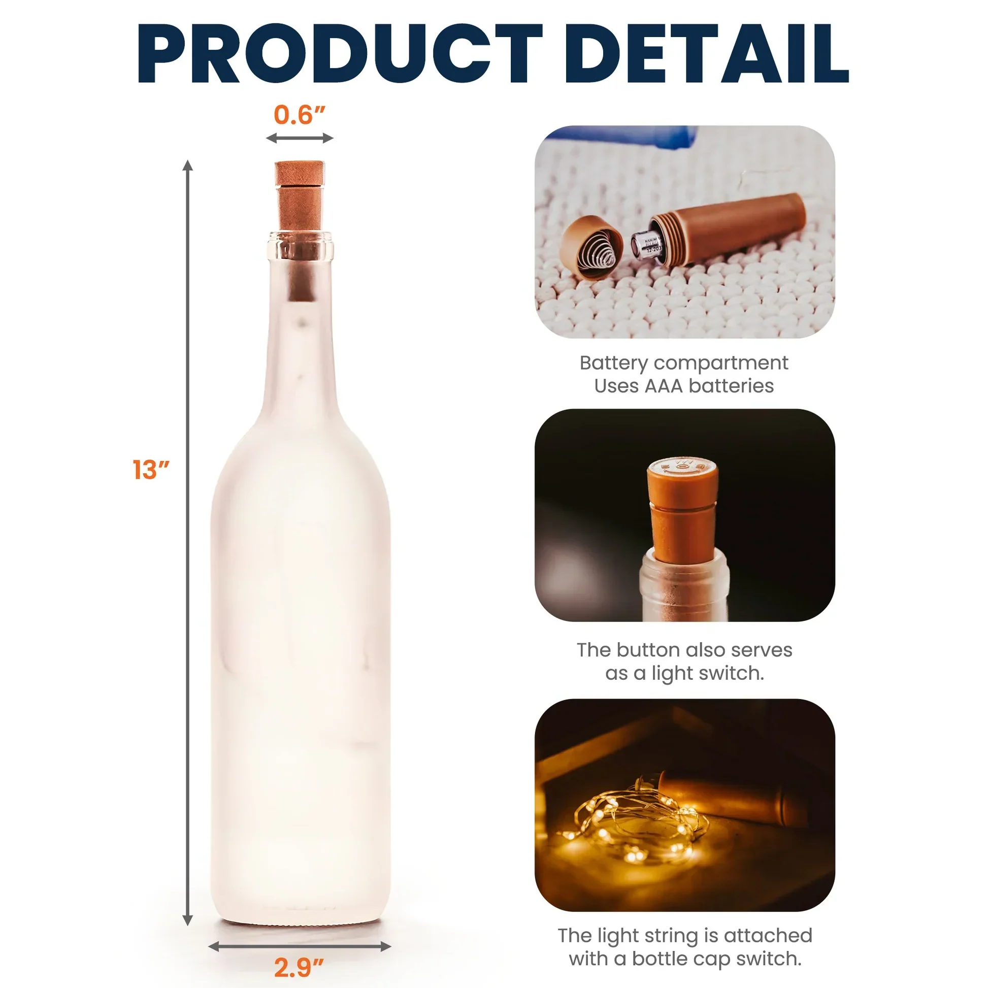 Personalized Bottle Lamp with Old Friends Quote and Floral Design, Cozy Bedroom Decor, Unique Gift for Best Friend - Image 4