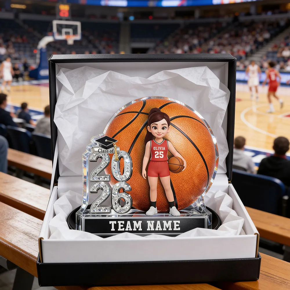 Personalized Basketball Graduation Shaped Acrylic Block Plaque, Class of Keepsake, Unique Gift for Senior Athletes - Image 7