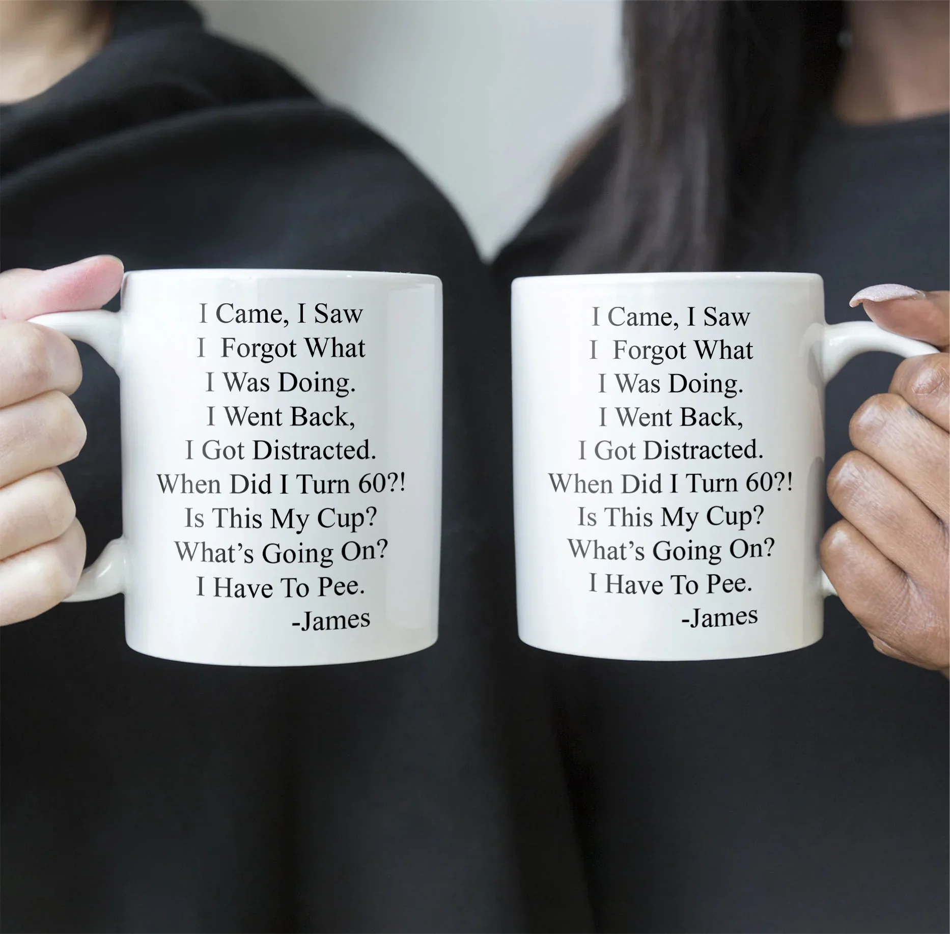 Funny Aging Quote Ceramic Mug, Personalized Daily Coffee Gift for Coworker or Friend, Cute Desk Laugh Gift - Image 4