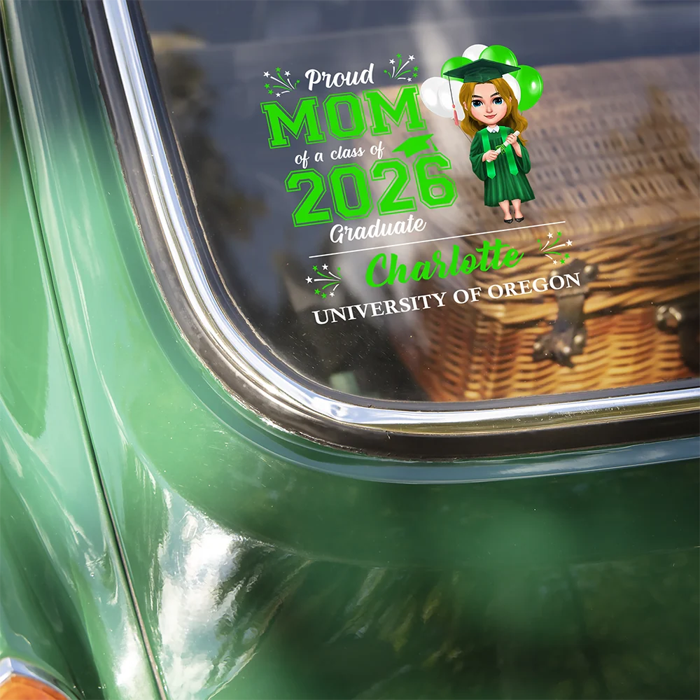 Personalized Graduation Sticker Decal Proud Family Class of 2026 Style Car Window Decor Unique Gift for Grad Supporters - Image 4