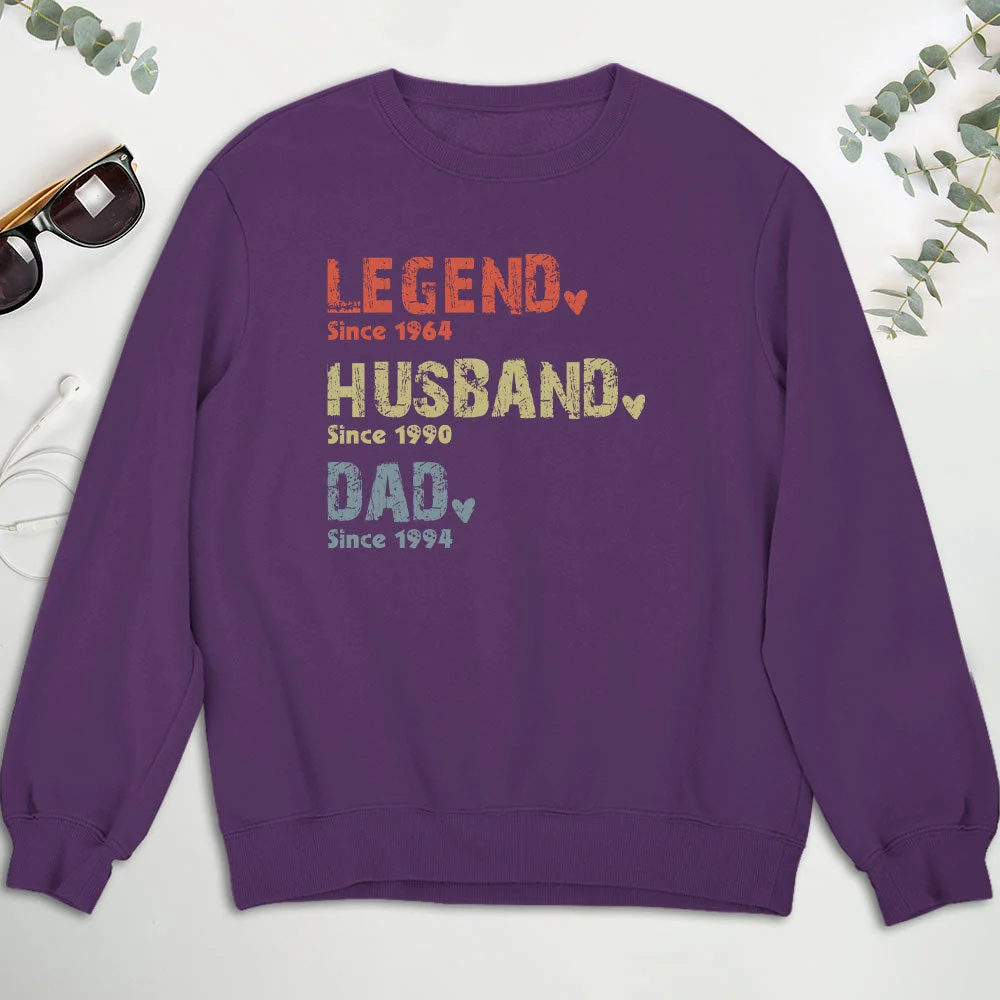 Legend Husband Dad Papa Classic Tee, Personalized Family Quote Shirt, Meaningful Unique Gift for Dad or Grandpa - Image 7
