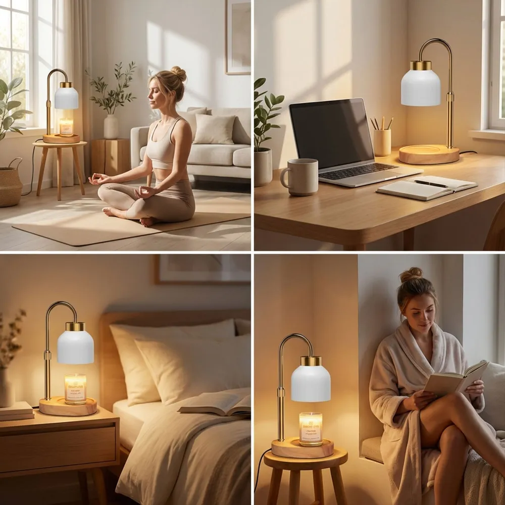 Personalized Moon Phase Candle Warmer Lamp for Mom - Custom Family Dates Night Light, Unique Mother's Day Gift - Image 8