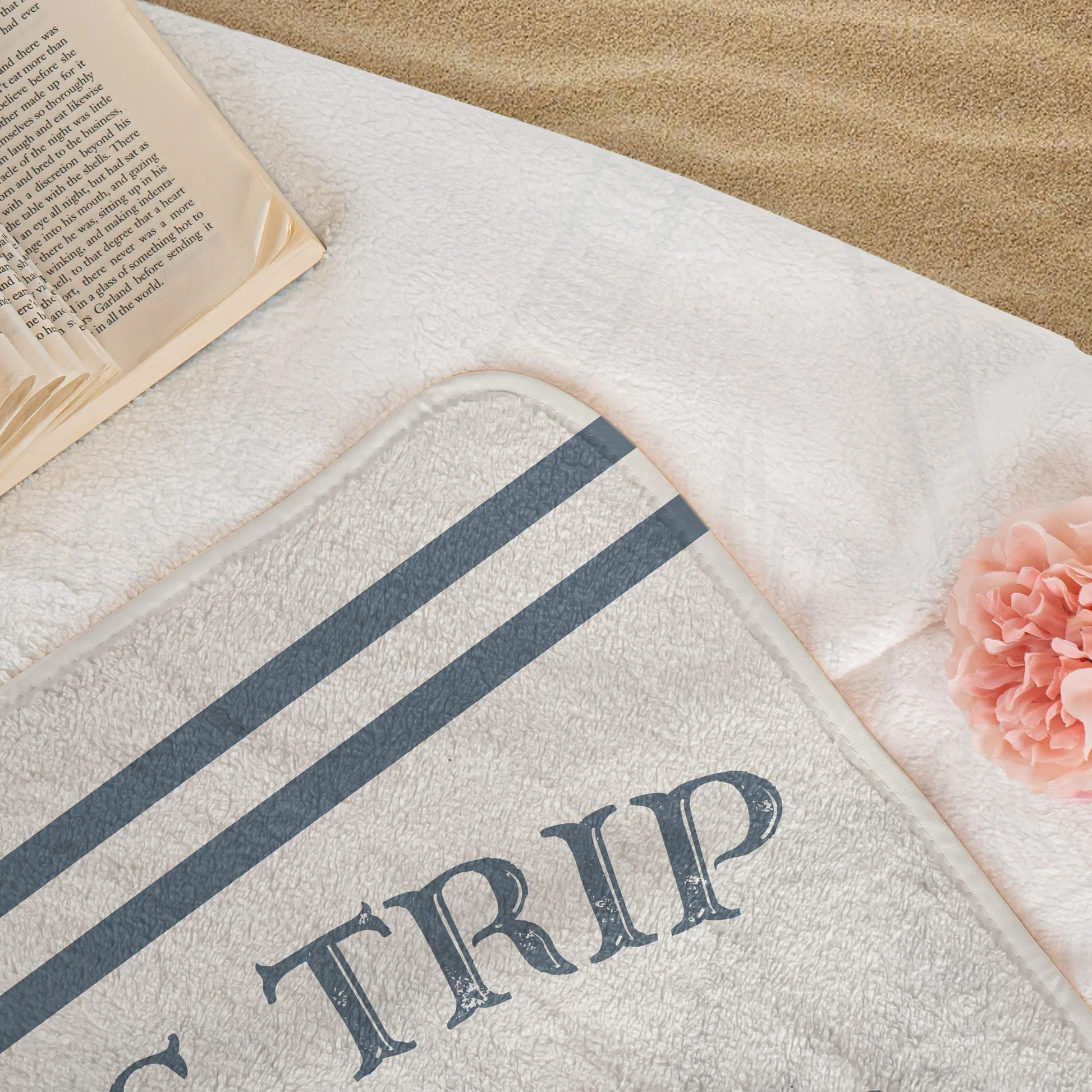 Personalized Beach Towel, Sun Sand Chill Coastal Design, A Unique Custom Gift for Family or Friends - Image 7