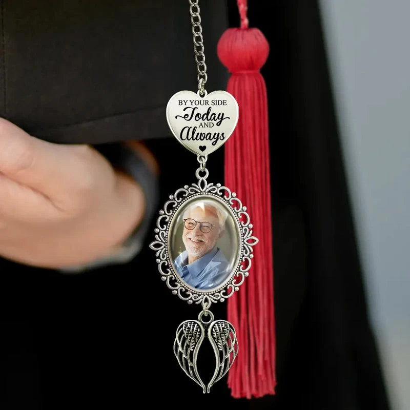 Personalized Stainless Steel Tassel Charm with Custom Photo Graduation Day Quote, Meaningful Unique Gift for Graduates - Image 4