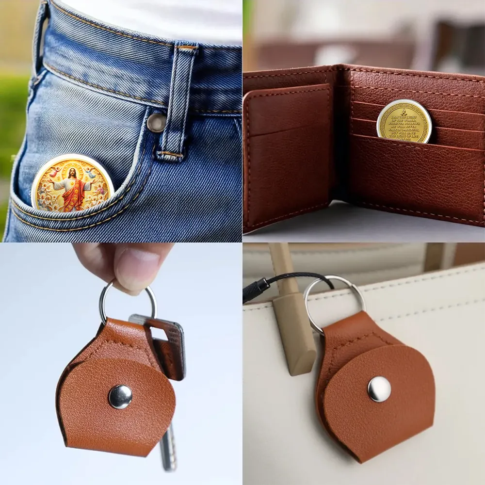 Personalized Pocket Hug Light of Life Keepsake Keychain Style Gift for Him or Her, A Daily Faith Reminder - Image 5