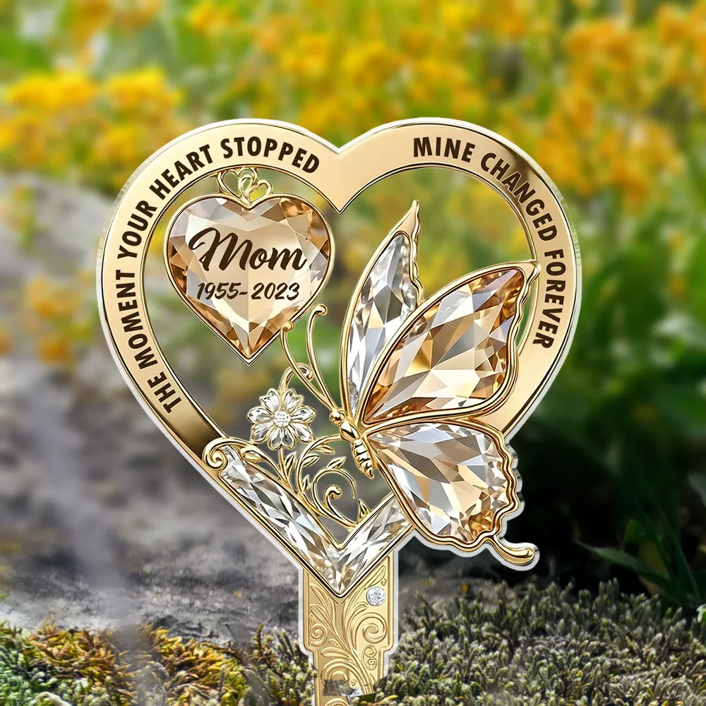 Custom Acrylic Garden Stake with Heart Quote and Butterfly - Unique Remembrance Gift That Keeps Love Close - Image 6