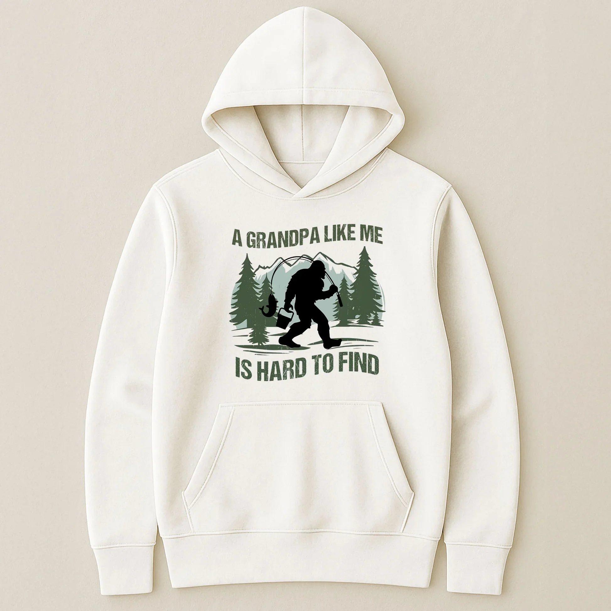 Funny Bigfoot Classic Tee for Dad or Grandpa, A Grandpa Like Me Is Hard To Find, Personalized Outdoors Gift Idea - Image 5