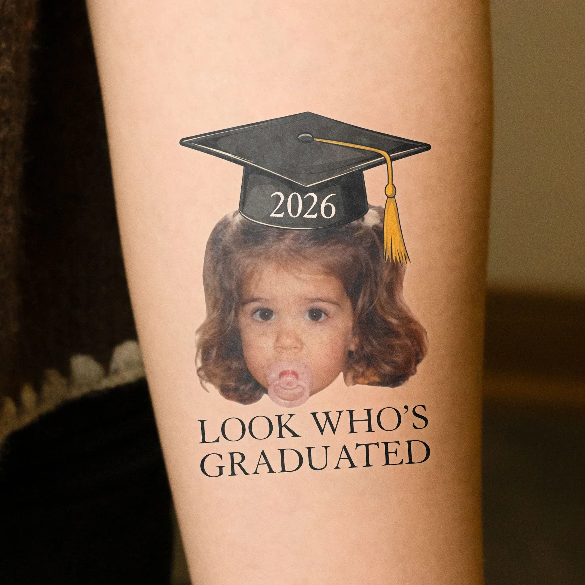 Custom Graduation Tattoo Paper for a Fun Group Celebration, Look Who's Graduated Photo Tattoo, Unique Gift - Image 3