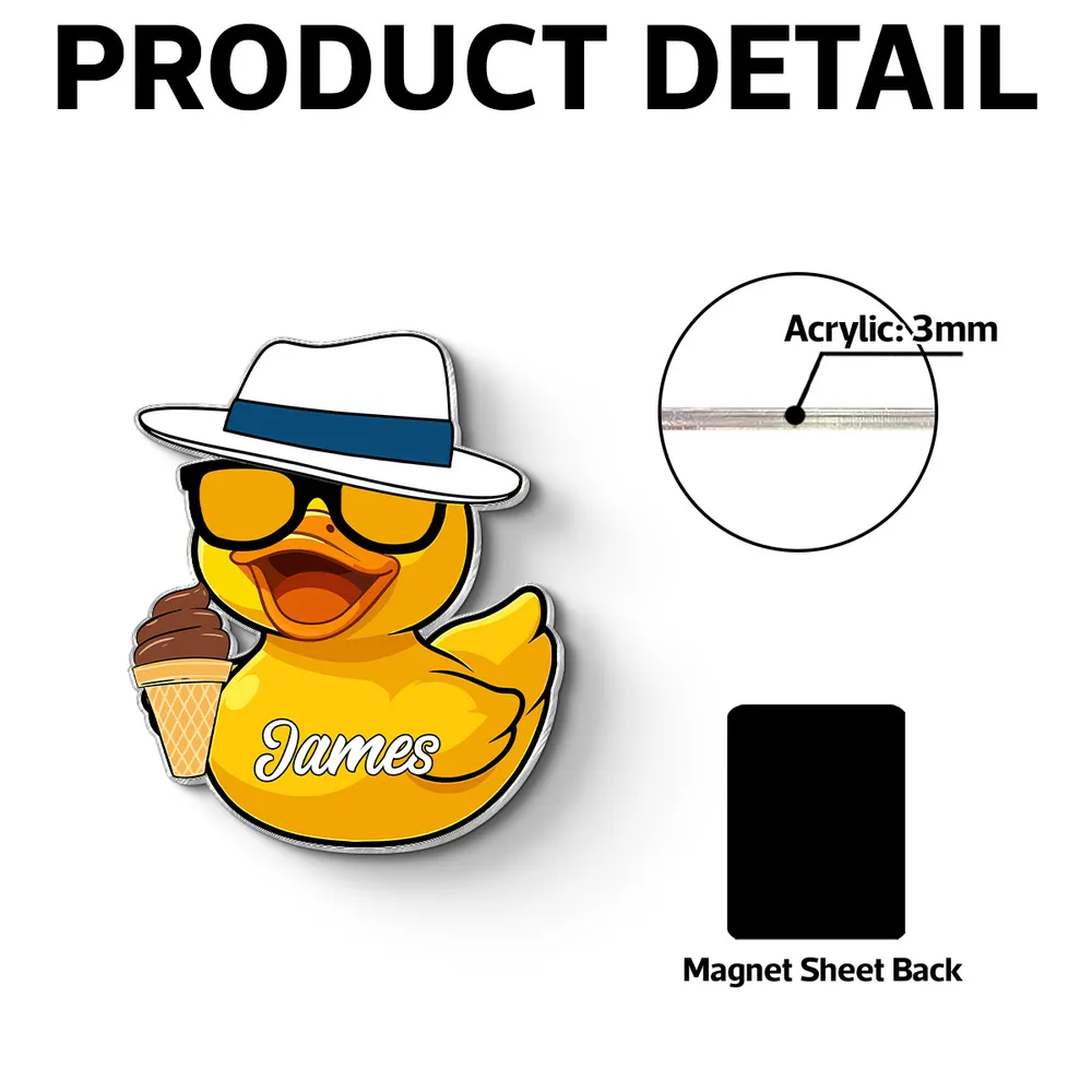 Cute Cruise Duck Door Magnet With Custom Name Bright Cabin Door Decor Funny Vacation Keepsake Gift for Family - Image 6