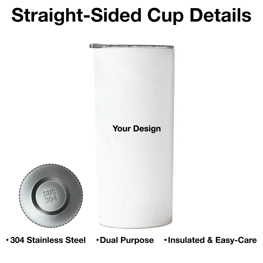 Straight-Sided Cup for Hair Stylists with Scissors Graphic and 'Born to Cut' Quote, Personalized Creative Gift - Image 4