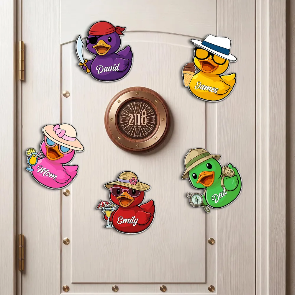 Personalized Duck Acrylic Keychain Cute Cartoon Charm for Daily Use Unique Creative Gift for Him or Her - Image 4