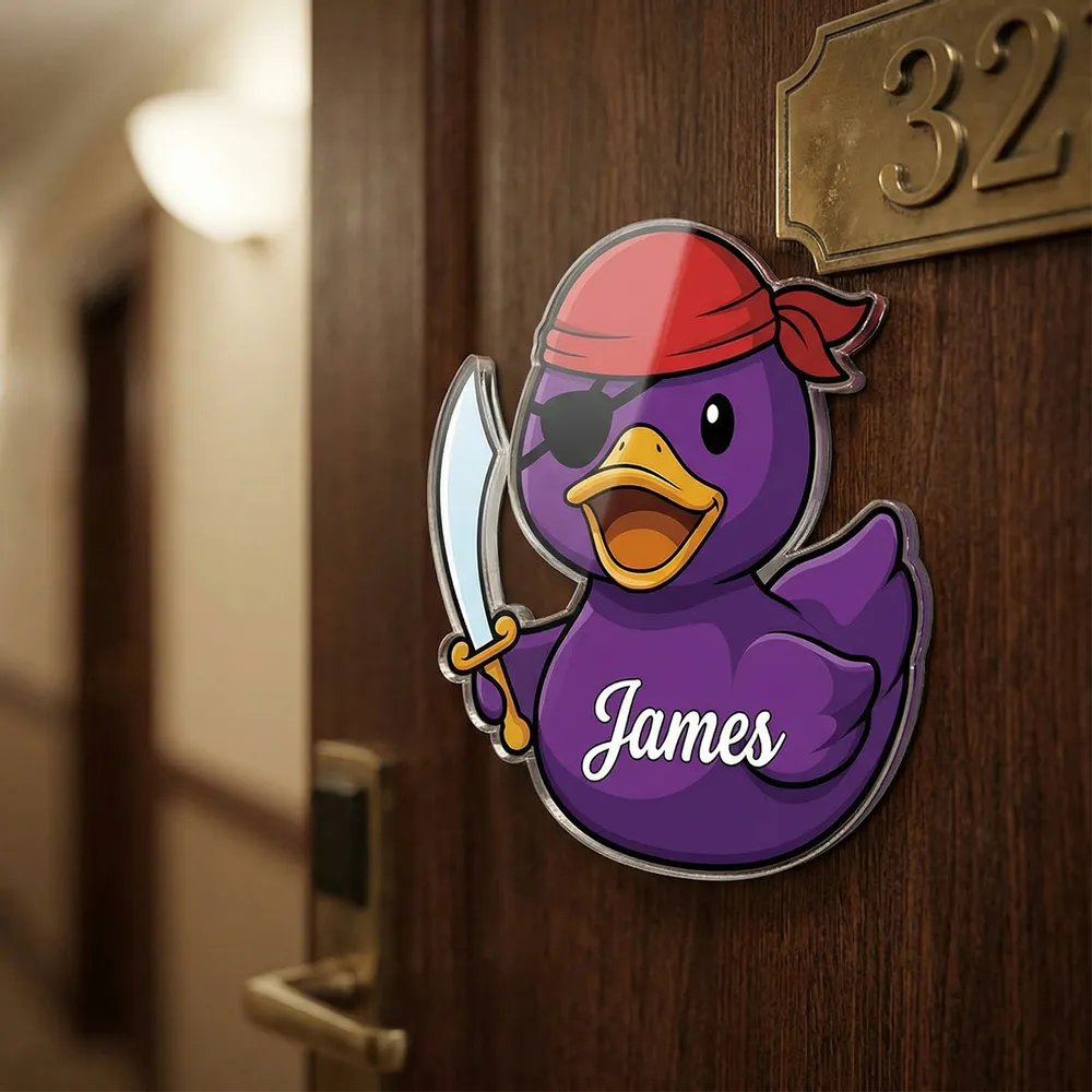 Personalized Duck Acrylic Keychain Cute Cartoon Charm for Daily Use Unique Creative Gift for Him or Her - Image 8