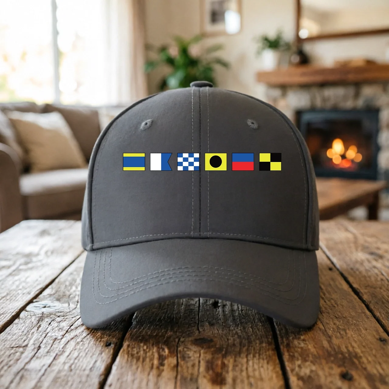 Personalized Wide Brim Sun Hat with Nautical Flag Patch for Beach & Travel - Unique Gift for Outdoor Lovers - Image 6