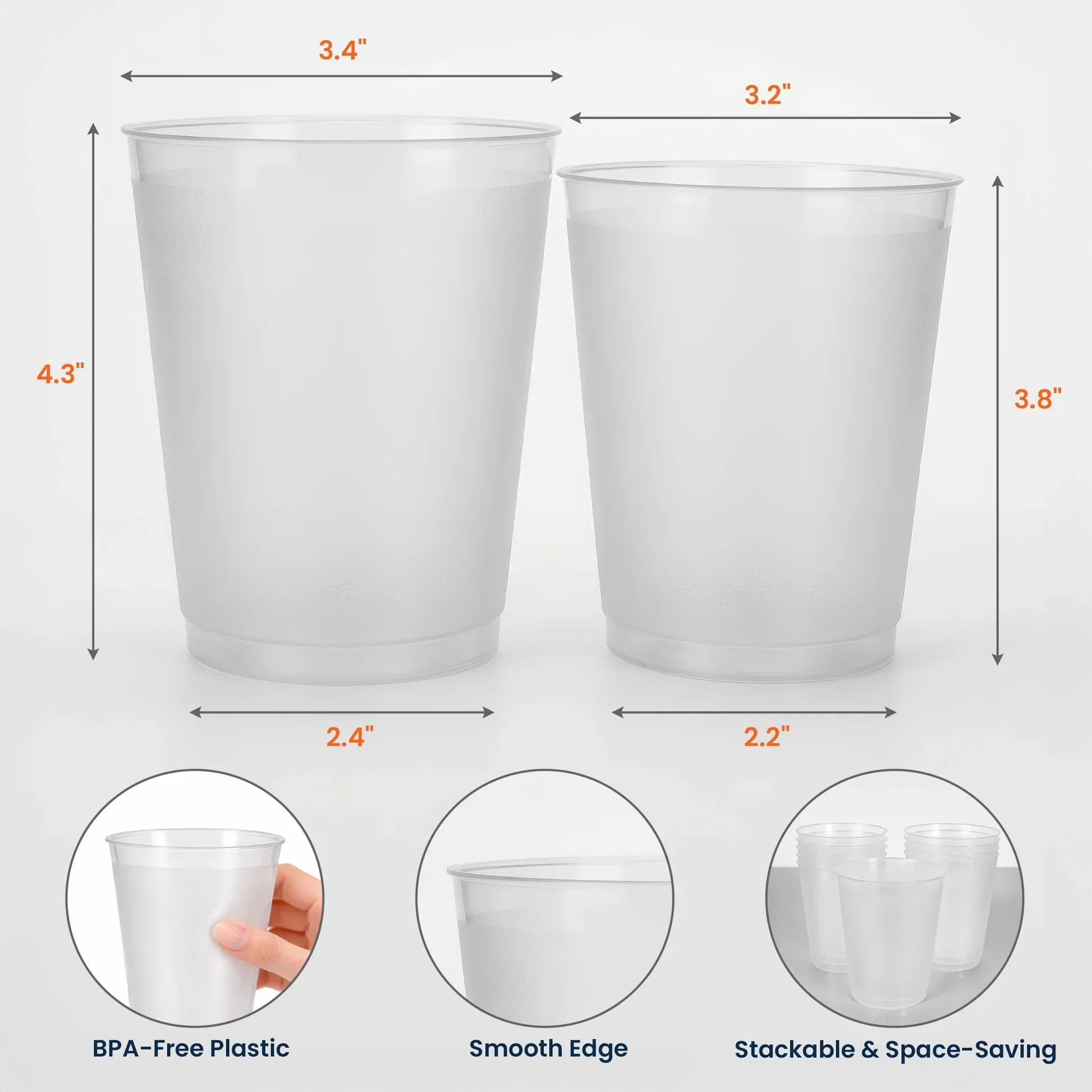 Personalized Frosted Plastic Cup, 'Merica Patriotic BBQ Party, Unique Gift for Family - Image 4