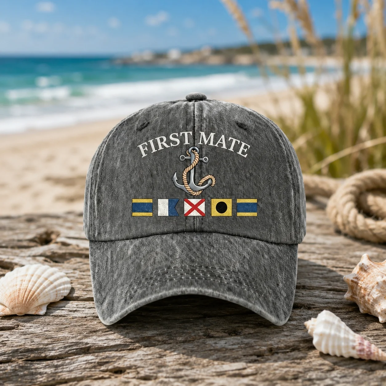 Personalized Nautical Gear: Custom Tee or Hat with Choice of Anchor or Ship Icons, Perfect Gift for Boat Lovers - Image 5
