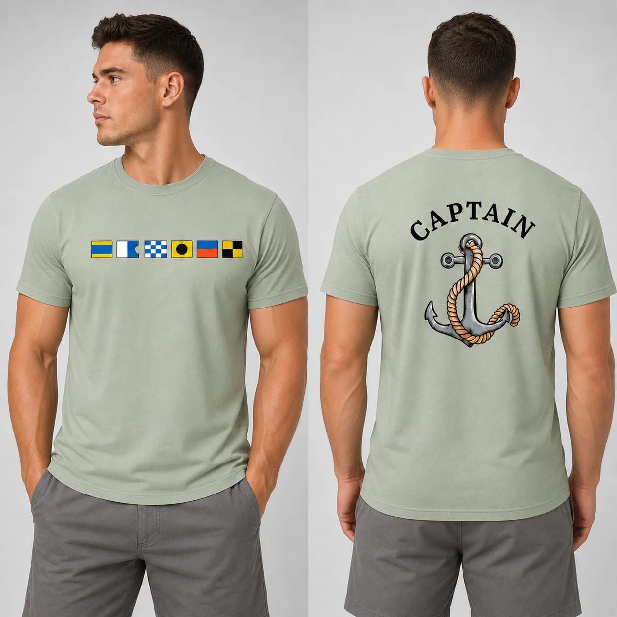 Personalized Nautical Gear: Custom Tee or Hat with Choice of Anchor or Ship Icons, Perfect Gift for Boat Lovers - Image 6