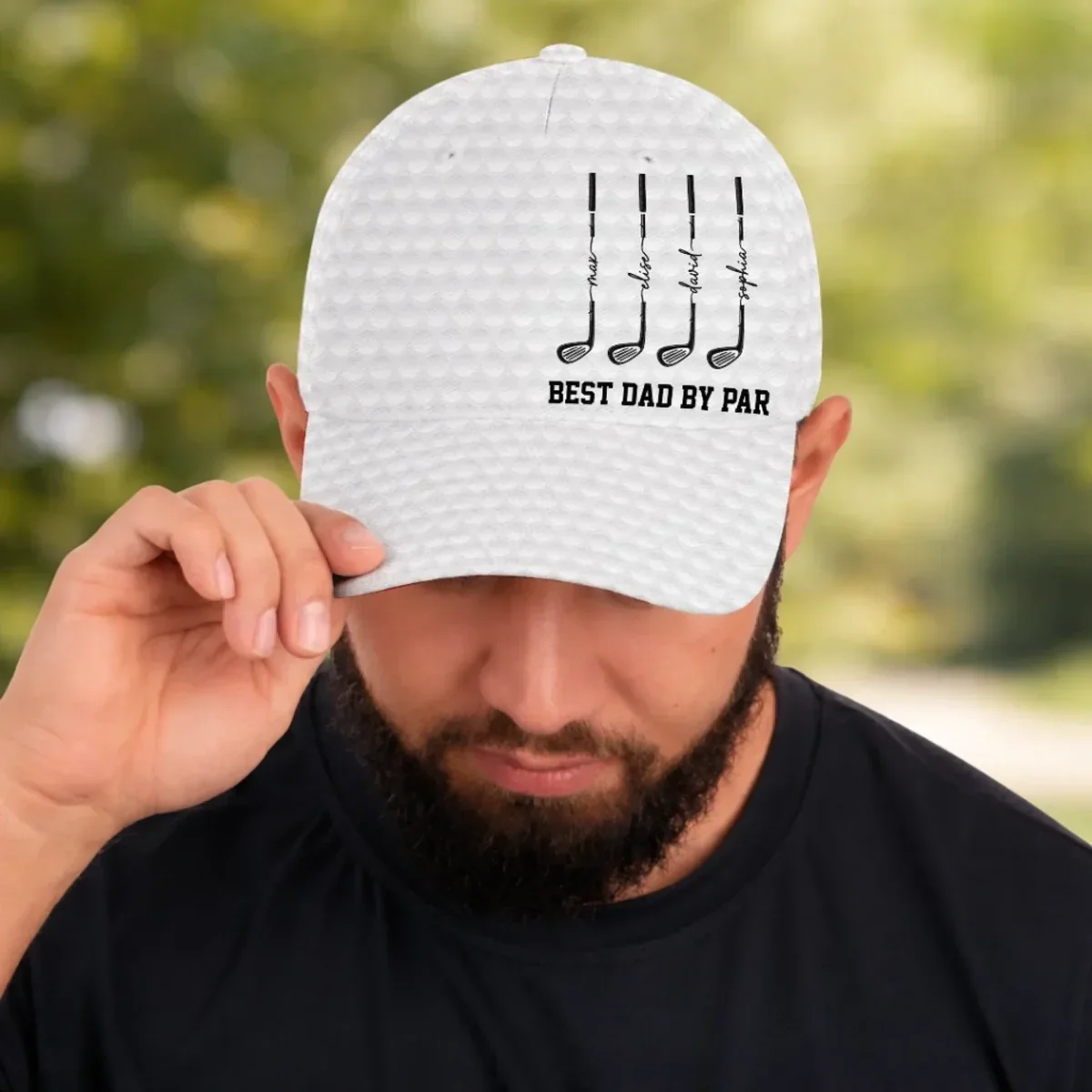 Classic Cap With Custom Golf Club Art, Creative Father's Day Gift For Dad, One-of-a-Kind Course Look - Image 8