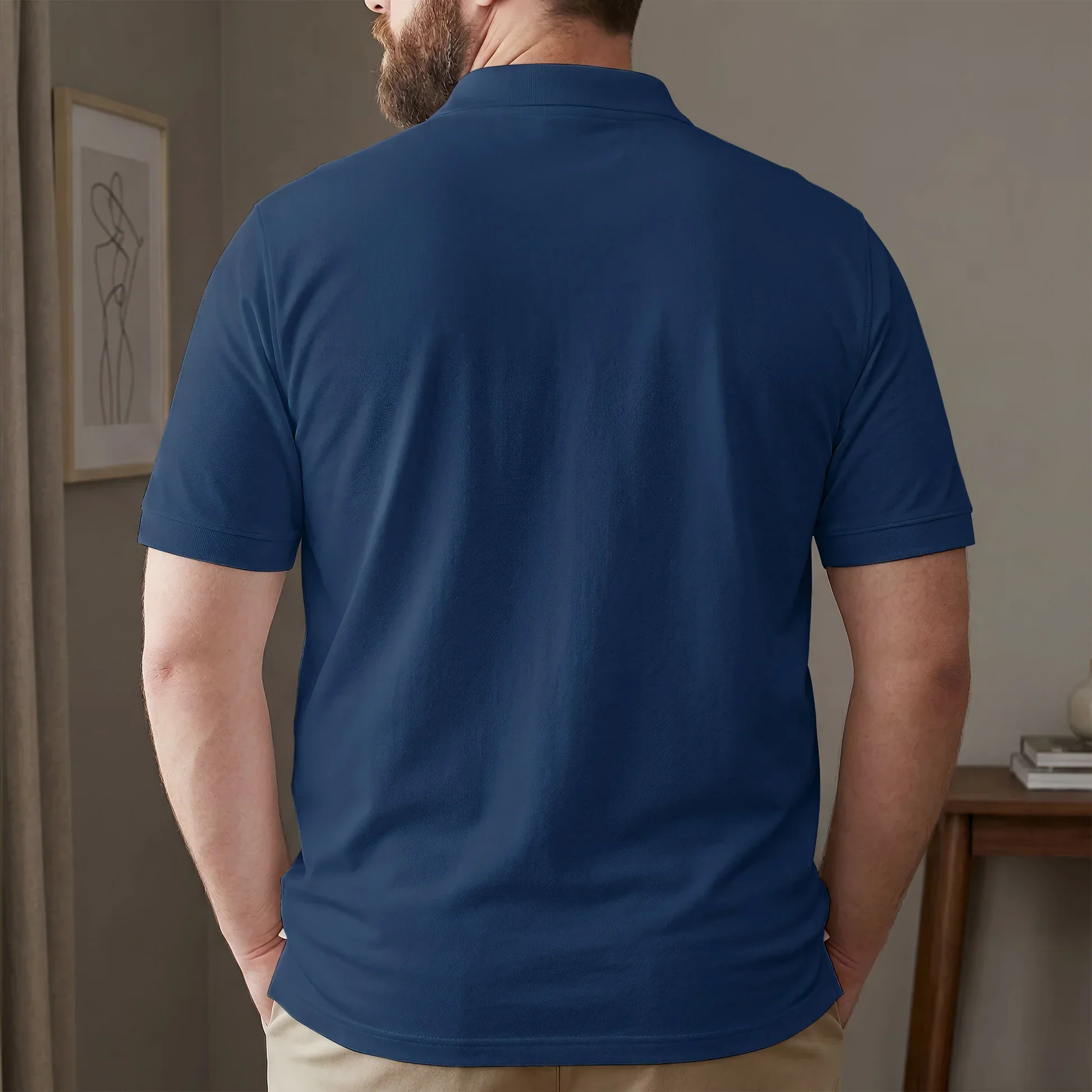 Personalized Printed Polo Shirt With Nautical Flags, Unique Gift For Boating Fans On The Boat Deck - Image 3