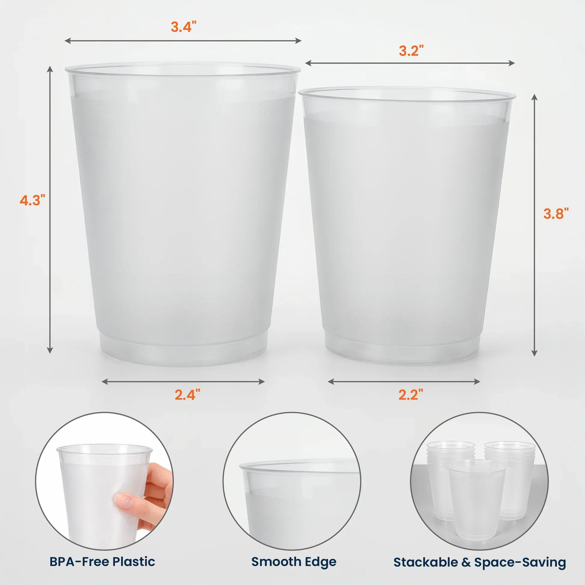 Let's Get Nauti Personalized Frosted Plastic Cup, Anchor Design, Creative Gift For Boat Party Guests - Image 4